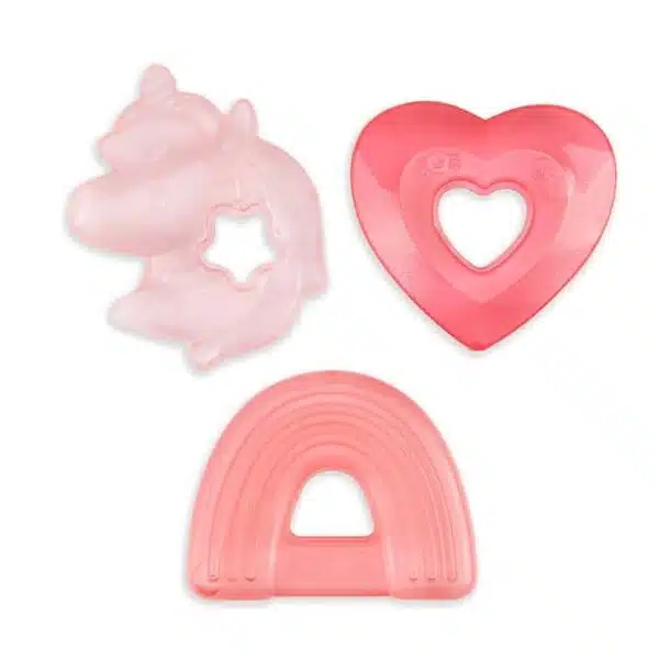 💬 🌊 Chill out with Itzy Ritzy Water Teethers! 🦄 Soothe sore gums & emerging teeth with cold, textured coolers. Set of 3 in coordinating pink -75% off! 🤑