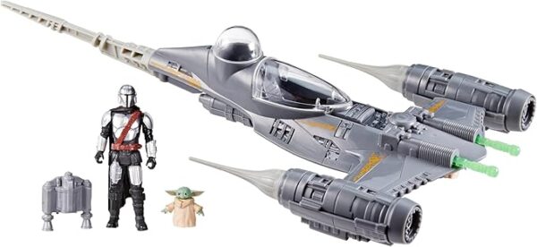 💬 🚀Star Wars Epic Heroes: Mandalorian's N-1 Starfighter Ship, Grogu & Mandalorian action figures for ages 4+. 73% off!🔥💥👦👧🤖