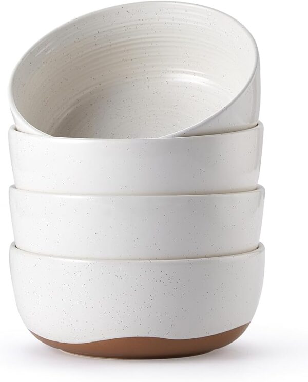 💬 🍴Get your hands on our Lareina Cereal Bowl Set of 4! Perfect for cereal, soup, and more. Microwave and dishwasher safe 🎉 66% off! 🤑