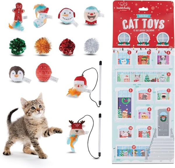 💬 🎄Surprise your 🐱 this holiday season with our 12 Day Festive Whisker Wonderland Advent Calendar 🎁! Filled with catnip-infused treats, plush crinkles, and more 🎉 Get