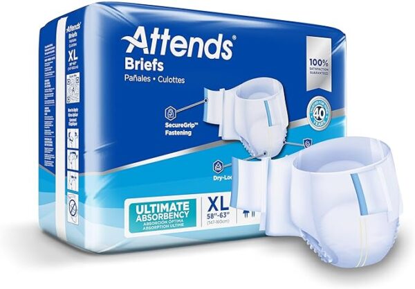 💬 🛍️👖 Get 70% off Adult Unisex Disposable Briefs! XL size, fits 58-63 waist. 💪 SecureGrip tab closure, ultimate absorbency. 🌬️ Breathable materials