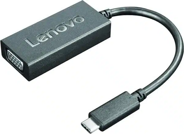 💬 💻 70% off Lenovo USB-C to VGA Adapter 🔌 Compatible with Yoga 920, 730, and 720 laptops 🖥️ Get it now in black ⚫ GX90M44578 💸 Perfect for presentations