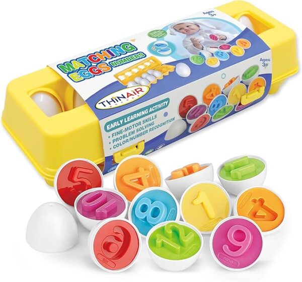 💬 🎉66% OFF!🎁 Get your little ones learning with Dr. STEM's 12pc Plastic Egg Set 🥚🌈 Teach numbers, colors, & sorting 🤩 Perfect Montessori gift!